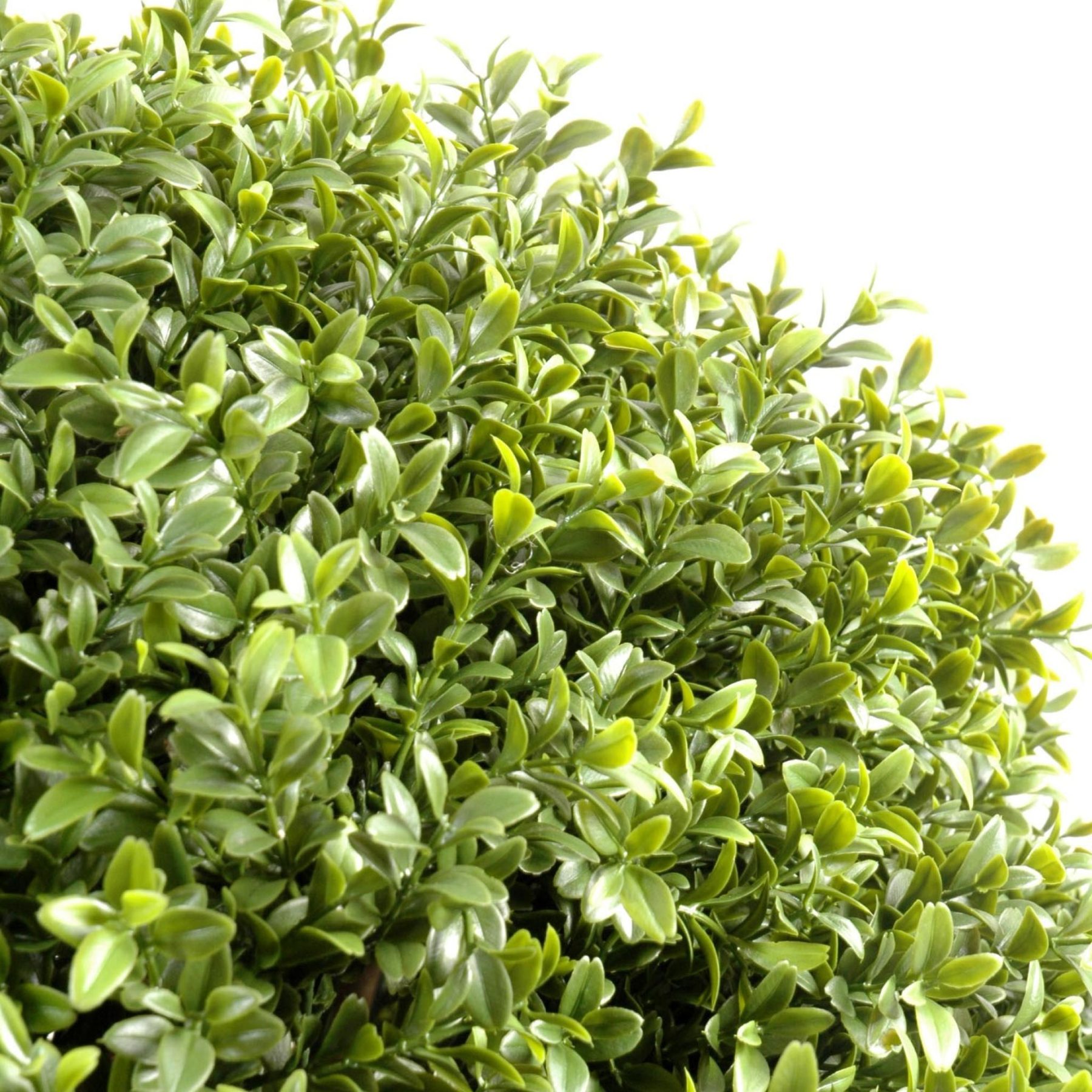 Topiaire ronde en buis synthétique vert de 65 cm dans son pot — vue complémentaire